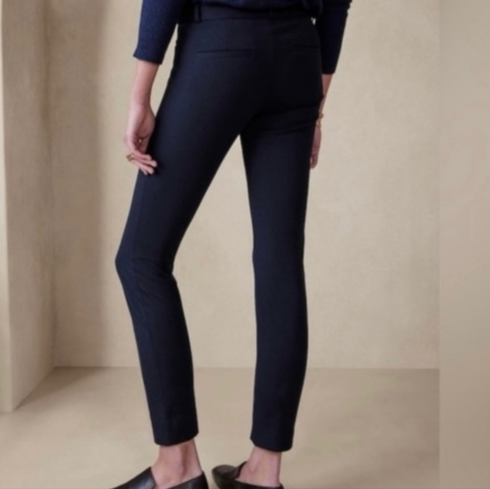 Banana Republic Sloan Pants Wmn 6L Long Navy Blue Career Business Office - Picture 7 of 16